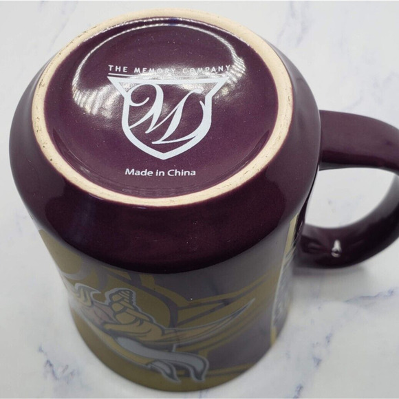 NFL Minnesota Vikings Memory Company Purple and Gold Ceramic Coffee Mug - Picture 8 of 8